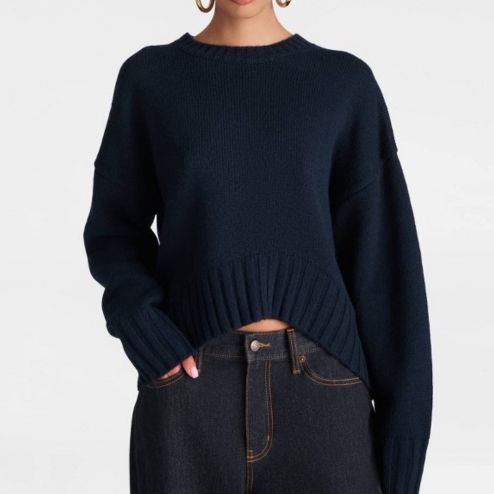 KBB by KAHLANA Women's 'The Asymmetric
Sweater' - Navy Blue S NWT